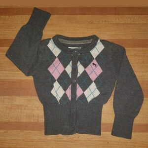Girls Gray Long Sleeves Sweater Shirt